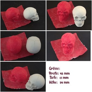 Latex Full Form Mold Latex Mold Concrete Mold Latex Mold Mold for Sculptures Mystery Skull Skull (057)