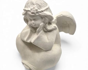 Angel Casting Mold – Latex Angel Mold, Concrete Angel Figurine Mold for Gift Ideas, 3D Angel Mold, Concrete Angel Mold, DIY Craft Mold / (086)