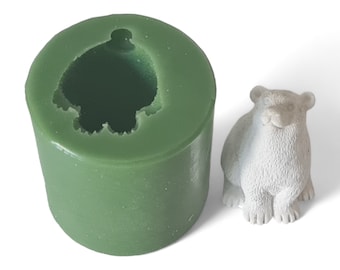 Great DIY 3D mold, super quality, full-form casting mold, silicone mold, silicone casting mold, 3D casting mold, for polar bear figure (027)