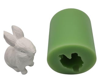 Silikonform Hase – Mini 3D Gießform für Raysin
