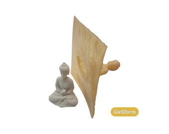 Betongießform aus Latex – Buddha mini sitzend | 3D Vollform