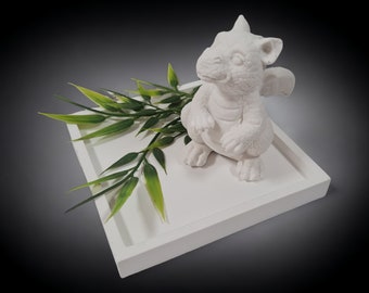 DIY 3D Mold, super Qualität, Vollform-Gießform, Latexform, Betongießform, 3D Gießform, Betonform für Figuren süßer Drache, Drake (137)