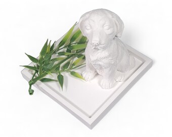 Casting mold made of latex, mold, rubber mold made of latex, 3D mold, latex casting mold, casting mold, concrete casting mold for figure cute little dog (297)