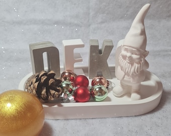 DIY gnome mold made of latex, mold for raysin, latex mold, latex casting mold, casting mold, concrete casting mold, small dwarf gnome standing (231)