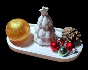 3D casting mold Christmas tree concrete mold / concrete casting mold tree / make your own Christmas decoration from concrete / tree mold from latex Advent