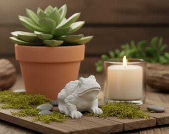 Latexform Frosch – flexible 3D-Gießform für kleine Beton- und Raysinfiguren