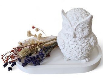 Handmade Latex Full Form Casting Mold Latex Mold Concrete Casting Mold Latex Mold Casting Mold for Sculptures Owl Uhu Owl Bird (058)