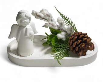 DIY 3D Mold, super quality, full-form casting mold, latex mold, concrete casting mold, 3D casting mold, rubber mold for Christmas figure angel guardian angel (321)