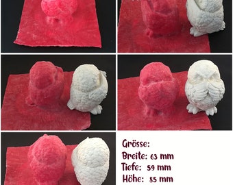 Handmade latex full-form casting mold latex mold concrete casting mold latex mold casting mold for sculptures Owl Uhu Owl nothing speak (053)