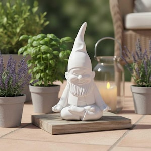 Molde de látex para hormigón – Gnomo de yoga | Molde 3D para Raysin y hormigón, ideal para invierno y Navidad