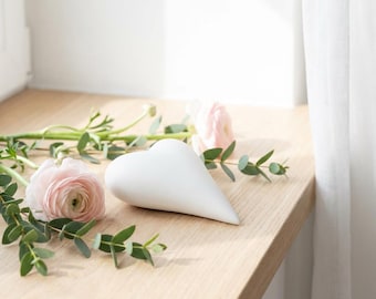Herz Latexform für Beton Raysin Keraflott | Muttertag Geschenk Mama selber giessen | Hochzeit Gartendeko | Handmade Germany | ca. 11 cm