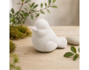 Sparrow Bird Latex Mold for Concrete Raysin Keraflott Casting Mold Bird Decoration Garden Table Decoration Handmade Germany 7.7 x 6.3 cm