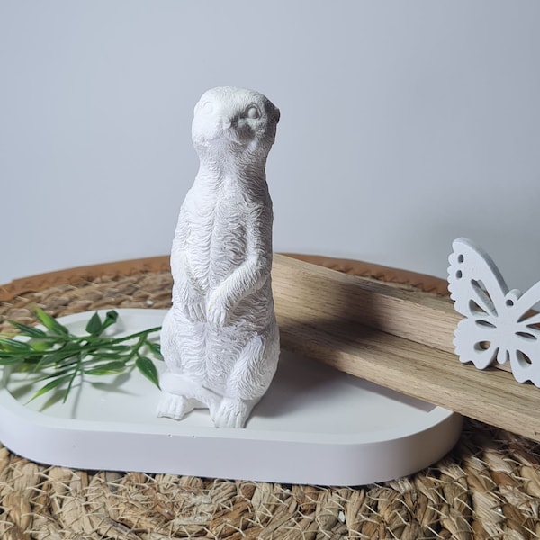 Handgearbeitete Latex Vollform-Gießform Latexform Betongießform Latexform Gießform für Skulpturen Erdmännchen meerkat (041)