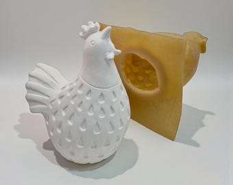 Betongießform aus Latex – Huhn | 3D Gießform