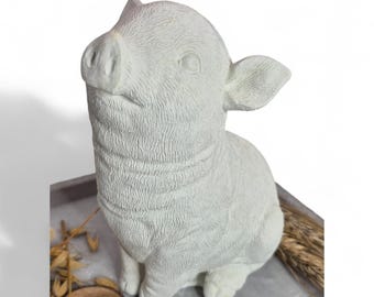 Betongießform aus Latex Schwein I Ferkel (343) I Gießform für Keramikgießpulver I Keraflott und Raysin Ideen I Betondeko selbst machen