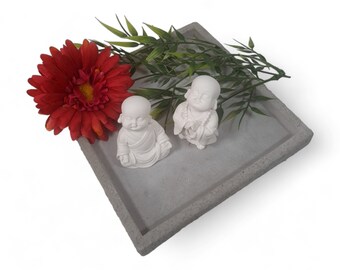 DIY mold, made of latex - Two small Buddhas in a set, great for Raysin, Keraflott, concrete and more. Make great gifts yourself