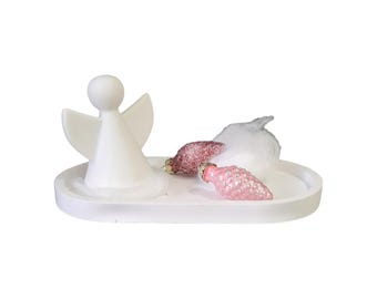 DIY 3D Mold, super quality, full-form casting mold, latex mold, concrete casting mold, 3D casting mold, rubber mold for figures Christmas angel (304)