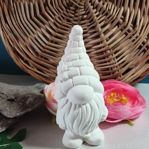 Handmade latex casting mold, concrete casting mold, concrete cute gnome dwarf with bee (091)