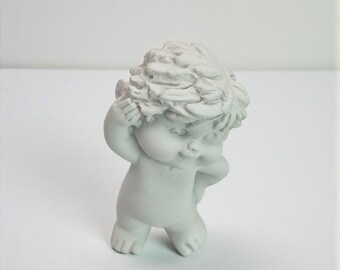 3D casting mold for small angels made of latex / Concrete casting mold for beginners / Cast your own mini angel figure / DIY Christmas decoration angel