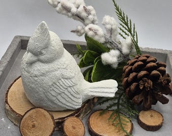 3D casting mold for a cardinal bird decorative figure – creative decoration idea // Casting mold made of latex | Concrete mold | Latex molds for concrete / Bird figure