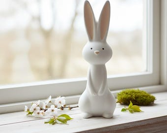 Latex Betongießform Schlanker Hase stehend
