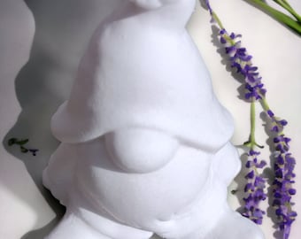 Latex full-form casting mold Latex mold Concrete casting mold Latex mold Casting mold for sculptures Summer gnome Gnome in flower sitting on hat (246)
