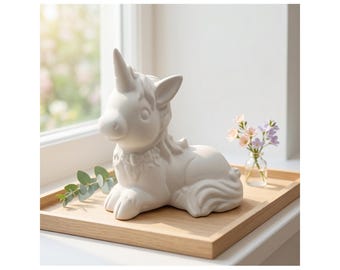 Liegendes Einhorn – Latexgießform für Beton, Raysin & Keraflott