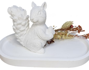 DIY 3D Mold, super quality, full-form mold, latex mold, concrete mold, 3D mold, rubber mold for figures autumn squirrel (087)