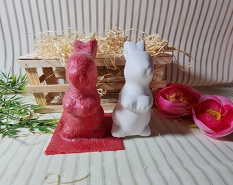 Handmade Latex Full Form Casting Mold Latex Mold Concrete Casting Mold Latex Mold Casting Mold for Sculptures Rabbit Easter Easter Bunny (175)
