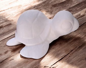 Betongießform aus Latex Hübsche Schildkröte (338) I Gießform für Keramikgießpulver Raysin Keraflott I Betondeko & DIY selbst machen
