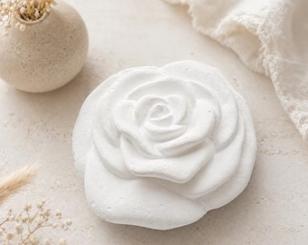 Latexgießform "Rose" – romantische Blüte für Beton, Raysin & Keraflott