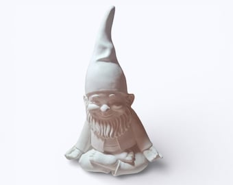 Betongießform aus Latex Latexform Meditierender Yoga Wichtel sitzend