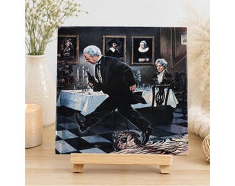 Vintage Humor Motivfliese aus Keramik, 15 × 15 cm