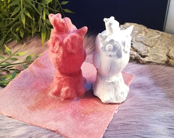 Handmade Latex Full Form Casting Mold Latex Mold Concrete Casting Mold Latex Mold Casting Mold for Sculptures Snail on Owl 01