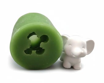 Silikonform stehender Elefant Babyelefant – 3,2 cm Mini