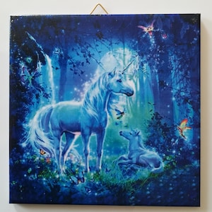 Decorative ceramic Dekofliese, wall tile Fantasy Unicorn (109) gift, tapestry, tiles, decoration, home decor