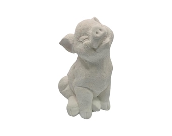 Latex-Betongießform – Schwein (Ferkel), sitzend