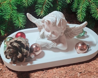 3D casting mold angel putto / latex mold for concrete / concrete casting mold decorative figure / garden decoration Christmas / Advent decoration / Manus decoration ideas