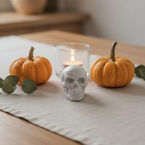 Latex gietmal voor beton – schedel voor de herfst en Halloween | 3D-gietmal voor Raysin & beton