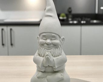 Concrete mold praying gnome made of latex – reusable DIY mold for garden and Christmas decoration – make your own handmade figure