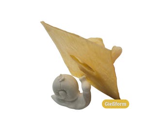 Betongießform aus Latex – Mini Schnecke | 3D Vollform