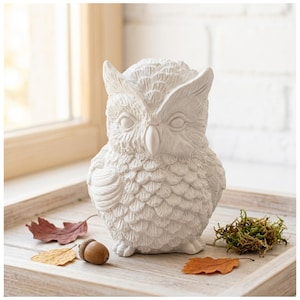 Latex concrete casting mold – Owl | 3D casting mold for Raysin & concrete | Bird for autumn decoration