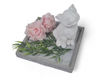 DIY 3D Mold, Vollform-Gießform, Latexform, Betongießform, 3D Gießform, Gummiform für Figuren witziges Ferkel / Schwein / Pig (250)