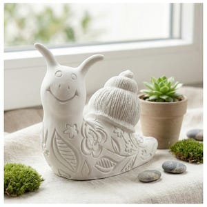 Gießform aus Latex – Schnecke mit Muster | 3D Gießform für Raysin & Beton | Frühling