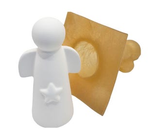 Betongießform aus Latex – Engel mit Stern | 3D Gießform