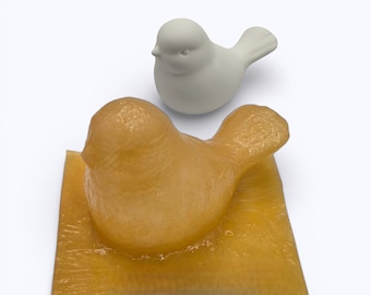 Latex-Betongießform – Vogel (Spatz), 3D Vollform