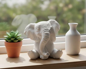 Gießform Elefant sitzend – Latexform  – DIY Raysin Deko