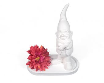 DIY casting mold, made of latex – gnome dwarf with arms crossed (308) great for Raysin, Keraflott, concrete and more
