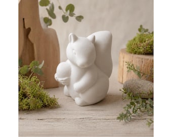 Eichhörnchen Deko zum Selbergießen | Latexform für Beton, Raysin & Keraflott | Herbstdeko Garten | Handmade Germany