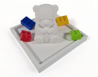 Full-form mold made of latex, mold not only for spring decoration, small teddy bear, bear, teddy (283) Great gift idea